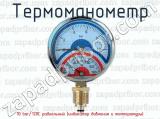 Термоманометр 10 bar/120C радиальный (индикатор давления и температуры) 