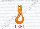 Крюк с предохранительным замком и вилочным соединением CSEC 