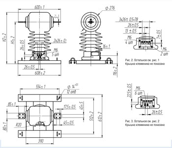 TOL-35-III-IV-1 - Current transformer - Drawing.
