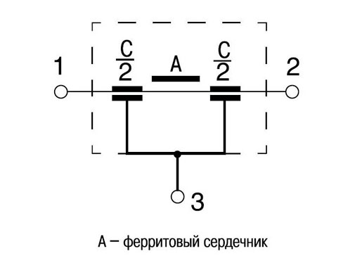 Б14 - Фильтр - Электрическая схема.