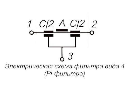 Б28 - Фильтр - Электрическая схема (вид 4).