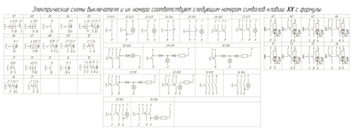 ВКн97 - Выключатель - Электрические схемы.