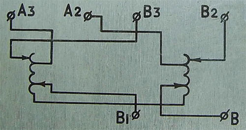 AOSN-20-220-75UKhL4 transformer schematic diagram.