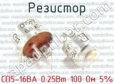 СП5-16ВА 0.25Вт 100 Ом 5% фотография 2 резистора.