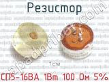 СП5-16ВА 1Вт 100 Ом 5% фотография 2 резистора.