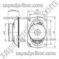 6ГДВ-2 габаритный чертеж динамика.