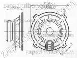 Р130Ш-15 габаритные размеры динамика.