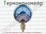 Термоманометр 16 bar/120C радиальный (индикатор давления и температуры) 