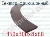 350х300х8х60 фотография 2 сектора фрикционного.