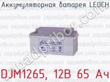 Аккумуляторная батарея LEOCH DJM1265, 12В 65 Ач 