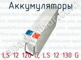 LS 12 120 G, LS 12 130 G фотография 2 аккумуляторов.