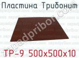 ТР-9 500х500х10 фотография 2 пластины Трибонит.