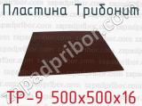 ТР-9 500х500х16 фотография 2 пластины Трибонит.