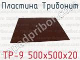 ТР-9 500х500х20 фотография 2 пластины Трибонит.