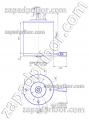 ДСМ 107-300-24 чертеж электродвигателя.