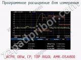 Программное расширение для измерения ACPR, OBW, CP, TDP RIGOL AMK-DSA800 фотография 4.