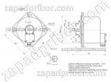 ДАК8А-50/400 чертеж электродвигателя.