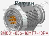 Разъем 2M801-036-16MT7-10PA