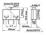 П1М10-2 чертеж микропереключателя.