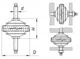ДКУ-68-20/15 чертёж виброизолятора.