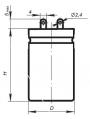 К50-17 чертеж конденсатора неизолированного сбоку.