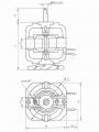 АД-4-2В чертеж электродвигателя.