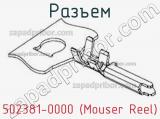 Разъем 502381-0000 (Mouser Reel)