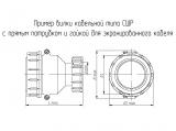 СШР60П50ЭГ3 чертеж кабельной вилки.