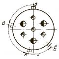 СНЦ23-7/22Р-6-а-В схема расположения контактов.