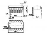 КР159НТ1А-Е чертеж микросхемы.