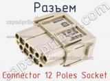 Разъем Connector 12 Poles Socket 