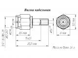СР-50-979ФВ чертеж кабельной вилки.
