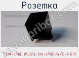 Розетка TJ1A-6P6C (KLS12-124-6P6C-W/O-1-0.1) 