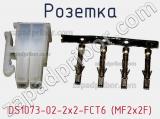 Розетка DS1073-02-2x2-FСT6 (MF2x2F)