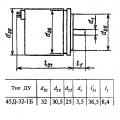 45Д-32-1Б чертеж датчика угла.