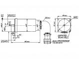 ДБ80-120-4 чертеж электродвигателя.