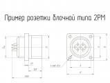 2РМ22Б10Г1В1 чертеж блочной розетки.