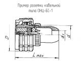 ОНЦ-БС-1-10/14-Р12-1-В чертеж кабельной розетки.