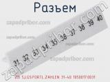 Разъем ZB 5,LGS:FORTL.ZAHLEN 31-40 1050017:0031 