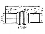 СГ203К чертеж стабилитрона.