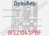 Драйвер IRS2104SPBF фотография 3.