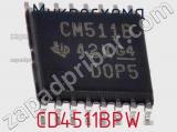 Микросхема CD4511BPW фотография 2.