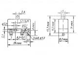 ПМ22-1 чертеж микропереключателя.