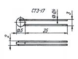 СТ3-17 чертеж терморезистора.
