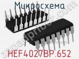 Микросхема HEF4027BP.652 