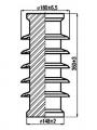 ВОВ-25-4М чертеж изолятора.