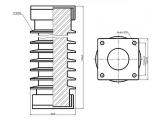 ИОС-110-600 чертеж изолятора.
