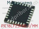 Микросхема PIC18LF25K80-I/MM 
