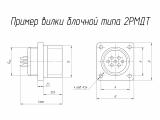 2РМДТ24Б10Ш5А1В чертеж блочной вилки.