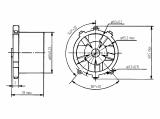 ДВО-0,5-400 чертеж электровентилятора.